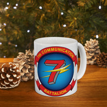 Load image into Gallery viewer, 7th Communication Battalion (7th Comm BN) Master Gunnery Sergeant (MGySgt) Ceramic Mug 11oz