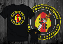 Load image into Gallery viewer, 2d Battalion 8th Marines (2nd BN 8th Mar V28) Logo T-Shirts