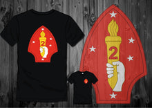 Load image into Gallery viewer, 2d Marine Division Logo T-Shirts