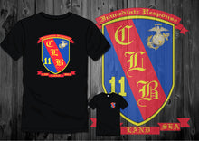 Load image into Gallery viewer, Combat Logistics Battalion 11 (CLB-11) Logo T-Shirts