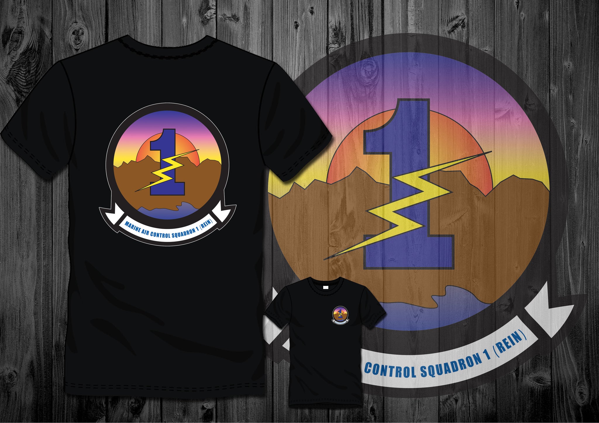 Marine Air Control Squadron-1 Unit Logo Shirts